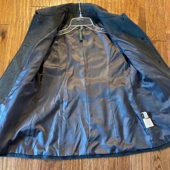 Lauren Ralph Lauren grey wool peacoat size 10 - Picture 9 of 11